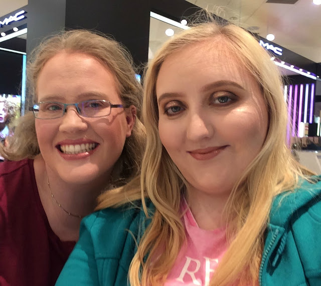 Myself and Lisa after our Urban Decay Makeovers