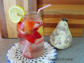 chilled fruit infused water