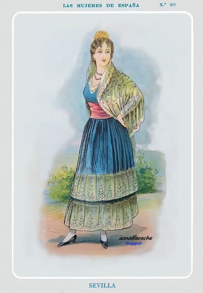 aznalfarache: Trajes típicos de Andalucía X - Las Mujeres de España (1920)