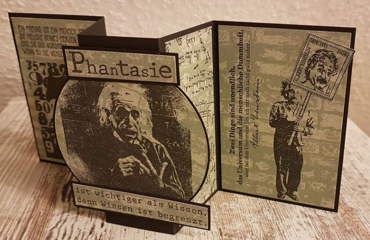 Mamapias-Stempelecke: Einstein-Karte