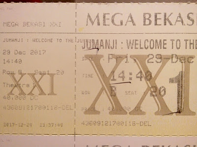 Nonton JUMANJI : WELCOME TO THE JUNGLE di Cinema XXI, Mega Bekasi Hypermall-tiket