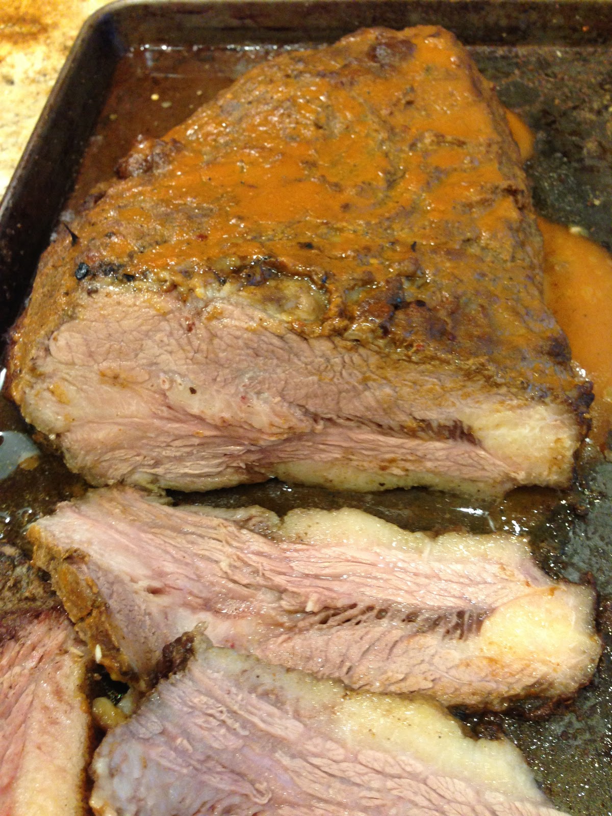 GREAT EATS HAWAII BEEF BRISKET COOKED IN ELECTRIC SMOKER