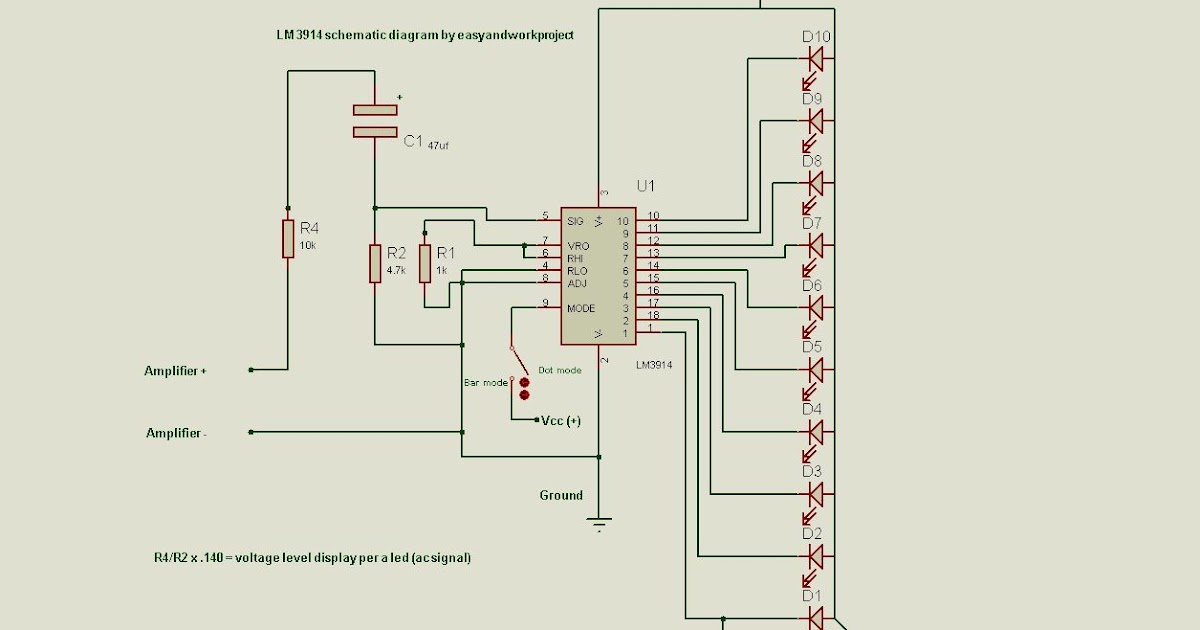 lm3914 schematic diagram and test