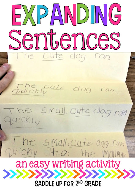 Expanding Sentences - Saddle up for Second Grade