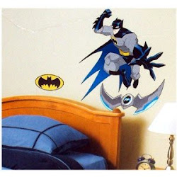batman wall bedroom decor superhero everything decals