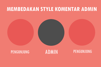 Membedakan Style Komentar Admin