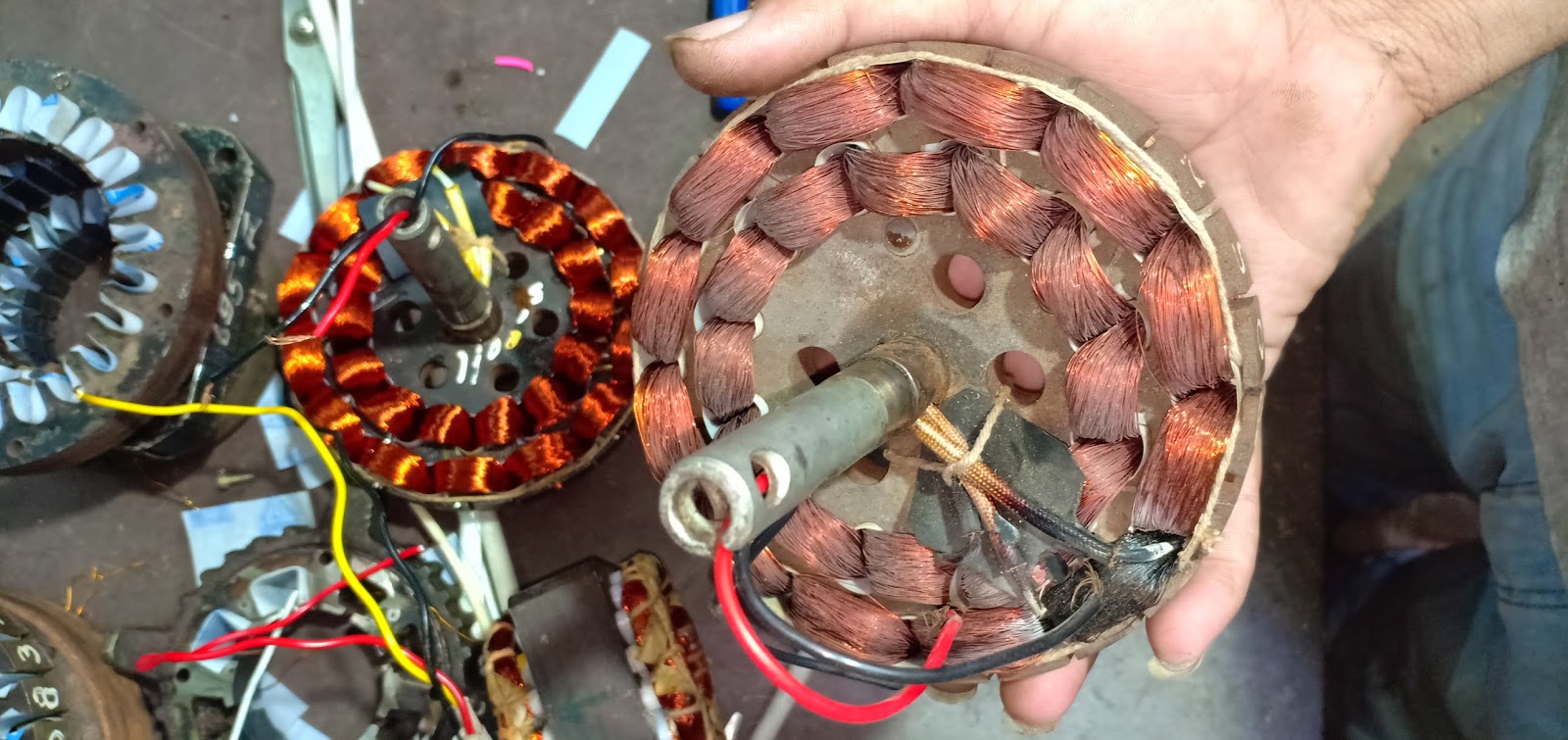 Ceiling fan coil winding easy at home Motor winding data in Hindi by