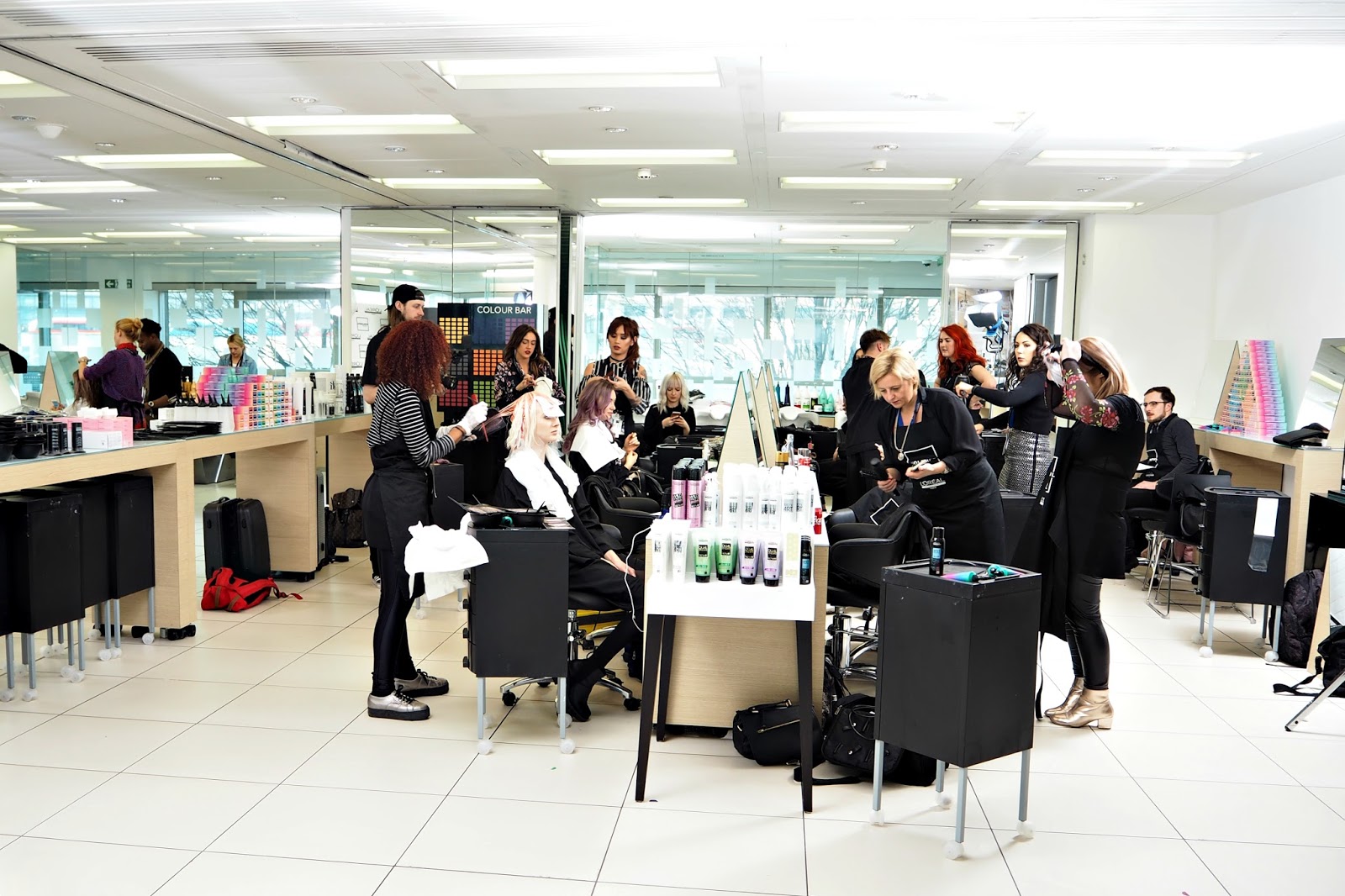 BTS Shooting For L'Oreal Professionnel's New Hair Colour Range 