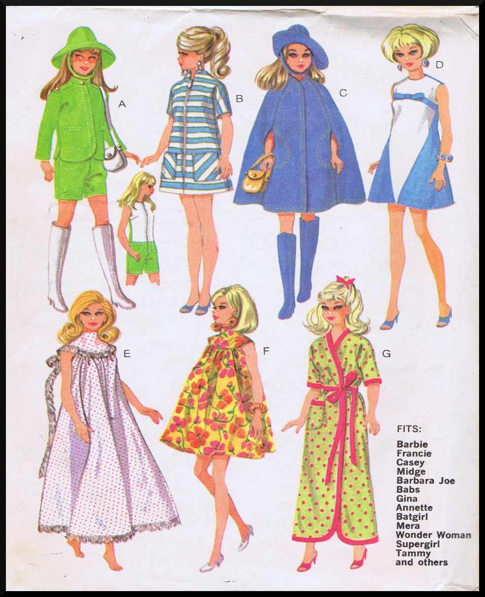 . vintage barbie patterns