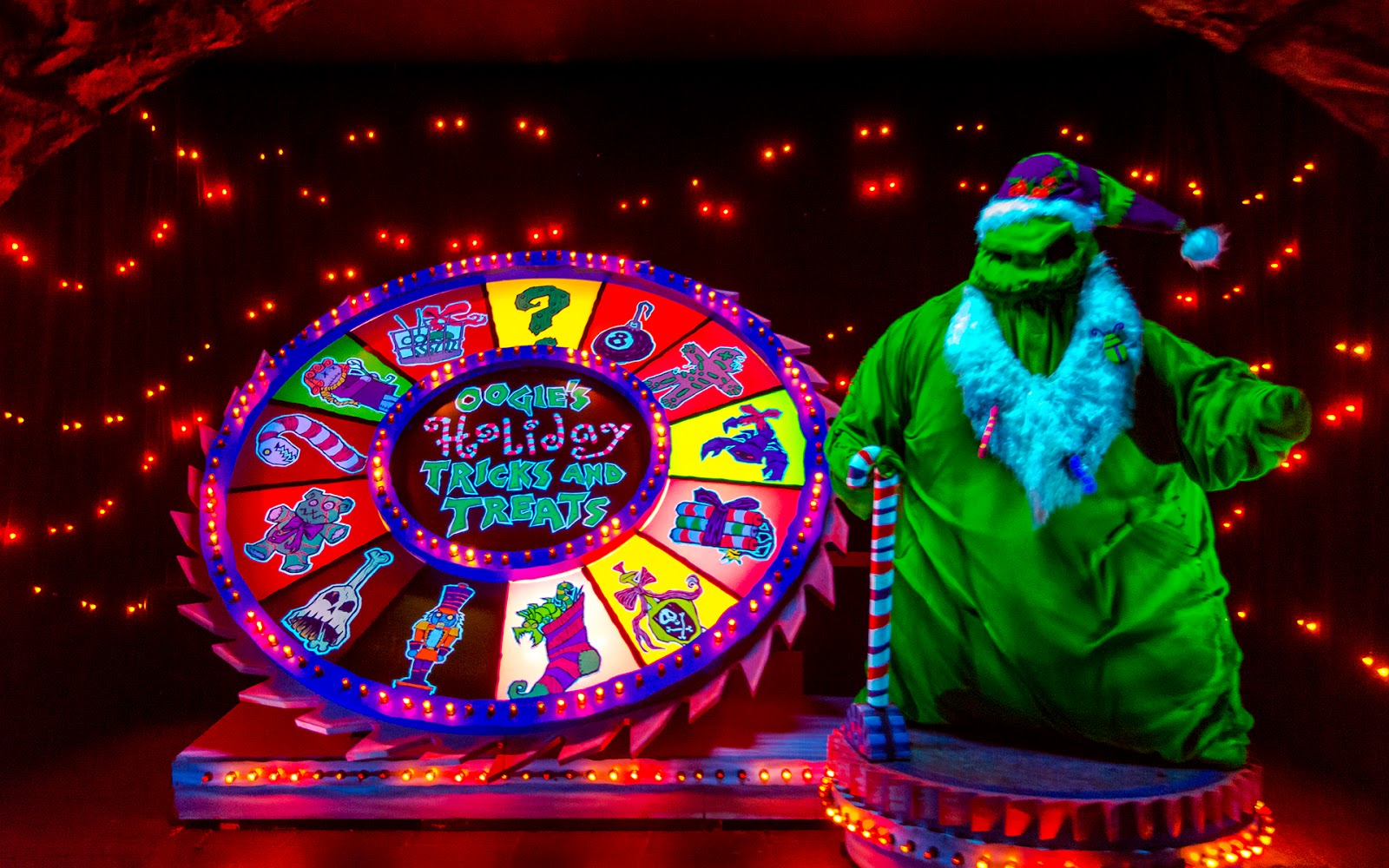 And Of Course Oogie Boogie Ushers Guests Out With His Wheel Of Tricks and-of-course-oogie-boogie-ushers-guests-out-with-his-wheel-of-tricks