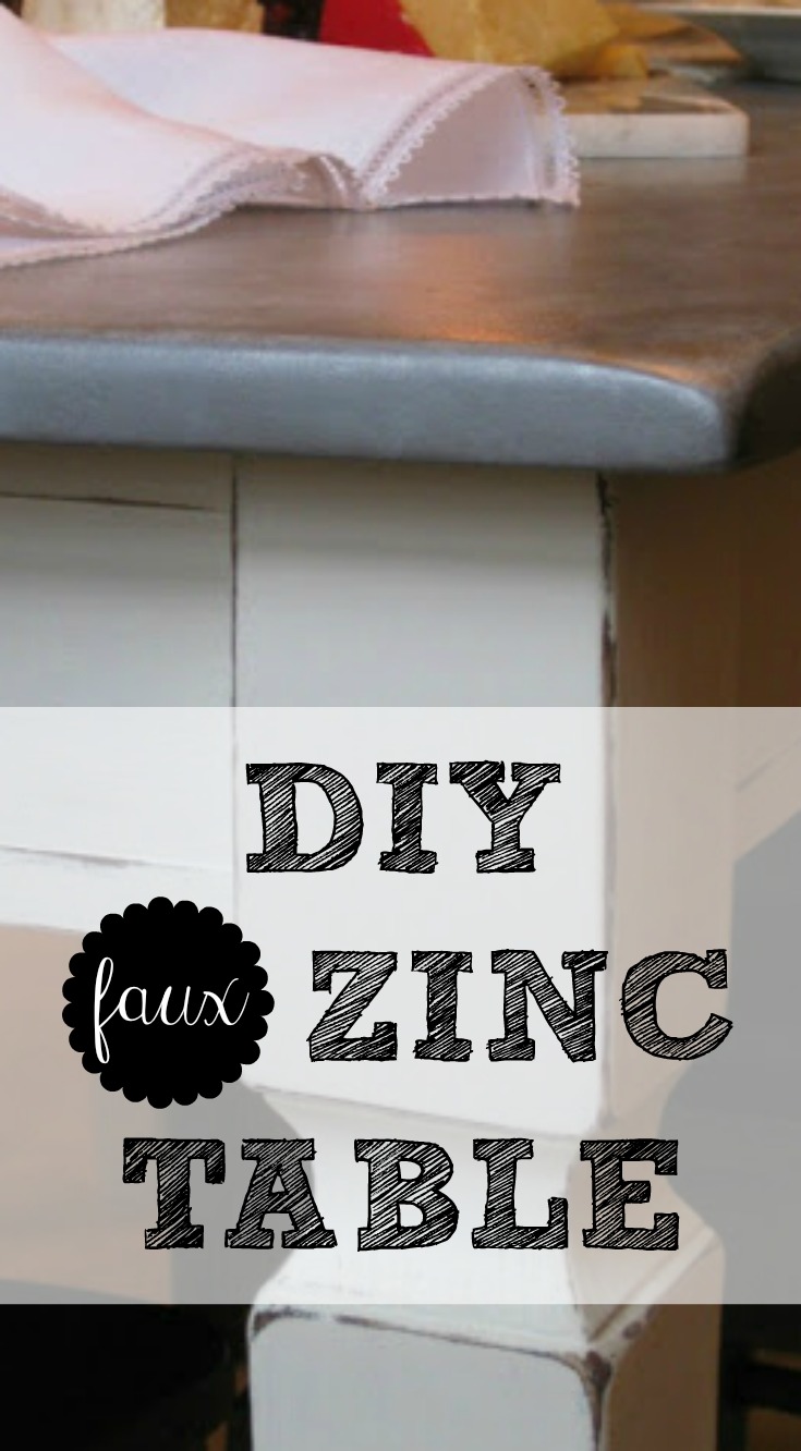That Mommy Blog Ballard Designs Knockoff DIY "Zinc" Table