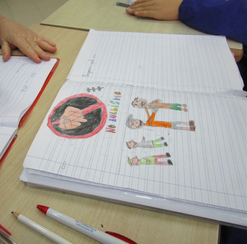 Noi Della Sezione A Circle Time E Disegni Per Dire No Al Bullismo