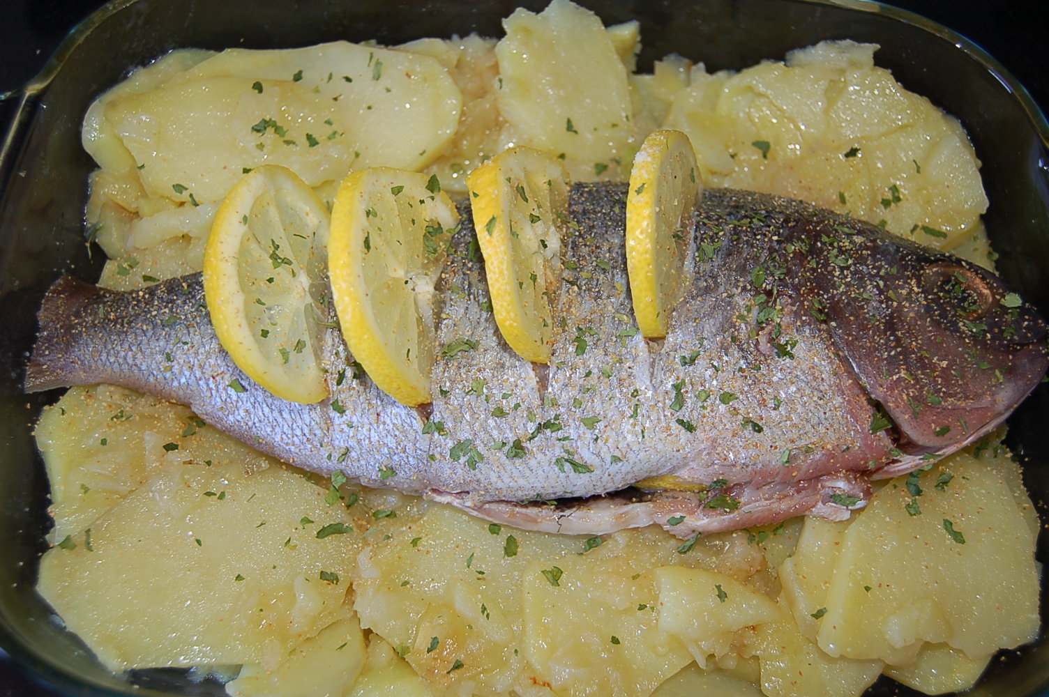 Besugo al Horno Aderezando Mi Cocina