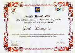 PREMIO DEL FRIULI A JOSÉ BRAGATO, 2008