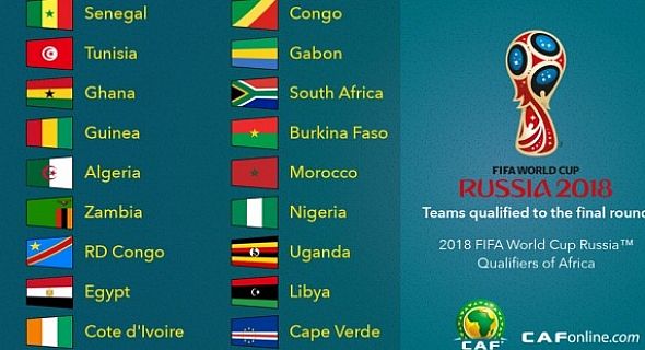 نتيجة بحث الصور عن الفرق الافريقية المتاهلة لكاس العالم 2018
