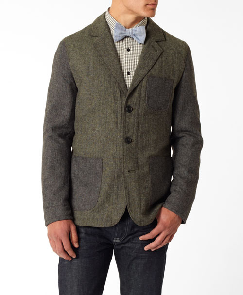 guy with clothes: Levi's tweed blazer...