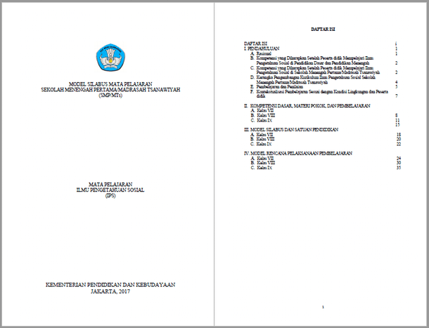 Rpp Ips 1 Lembar Kelas 7 Kurikulum 2013 Revisi 2020 Websiteedukasi Com