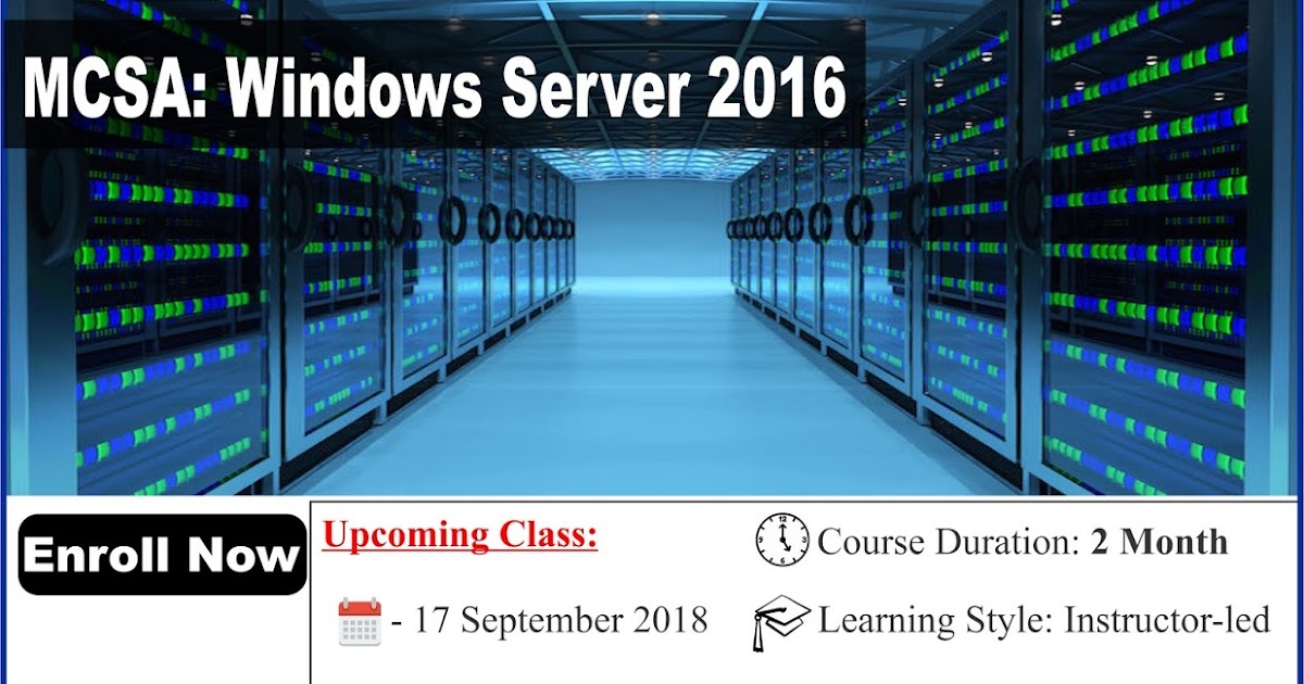 mcsa windows server 2016