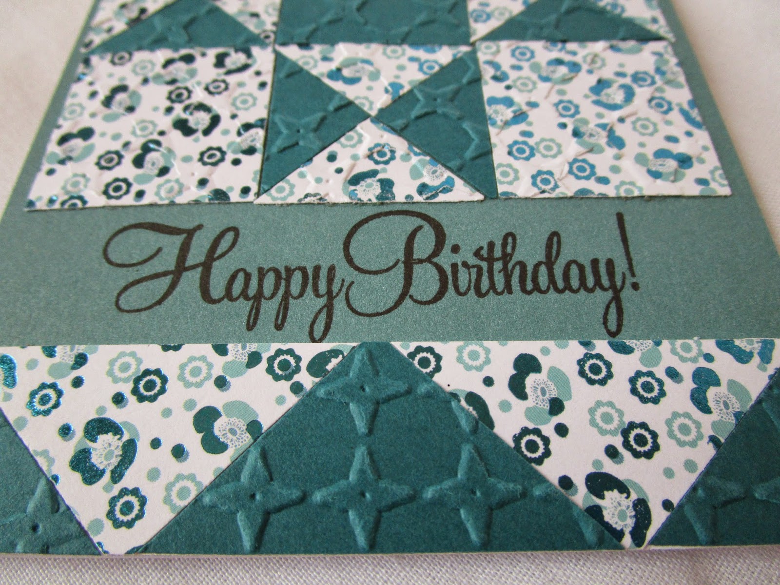 Stamping, Crafting and Having Fun Happy Birthday Quilt