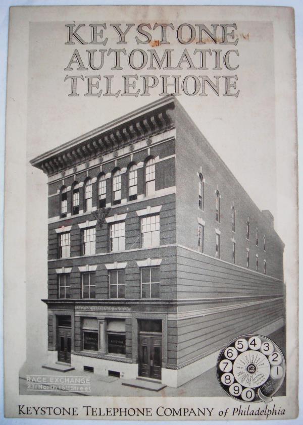 Philly & Stuff Keystone Telephone Company Race Exchange 231 N 16th