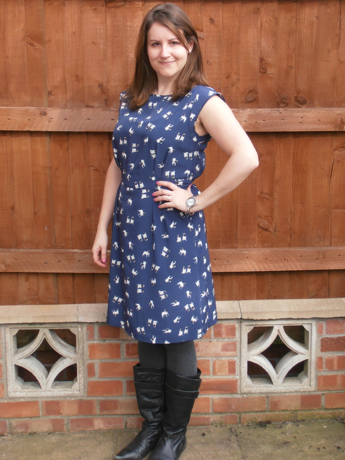 Doing It In Style: Ootd: Marks and Spencer Pug Print Dress
