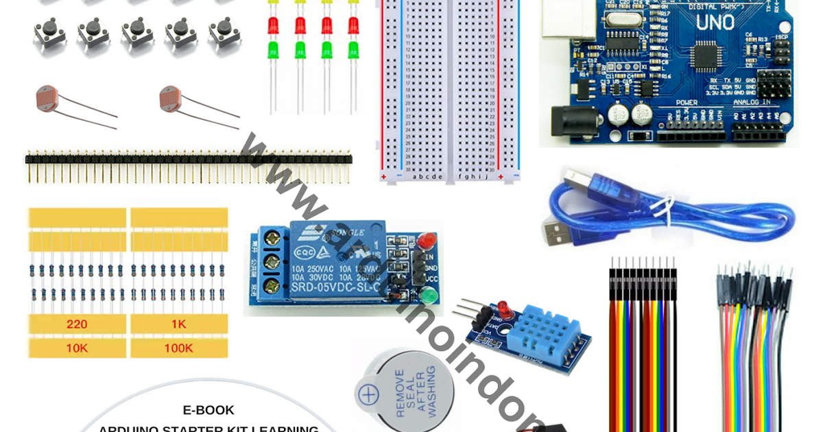 Arduino Uno R3 Starter KIT Learning Versi 3 ( Paket Belajar Arduino For ...