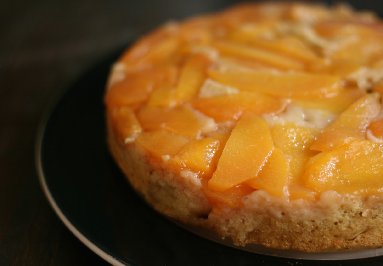 Upside Down Nectarine Cake Coconut & Lime