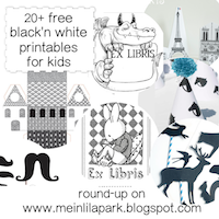 free black-and-white printables for children