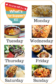 Lots of easy and delicious recipes at What's for Supper Sunday. Including Hawaiian BBQ Pizza Braid, Taco Cups, Crock Pot Chili Cheese Dogs, and so much more. 