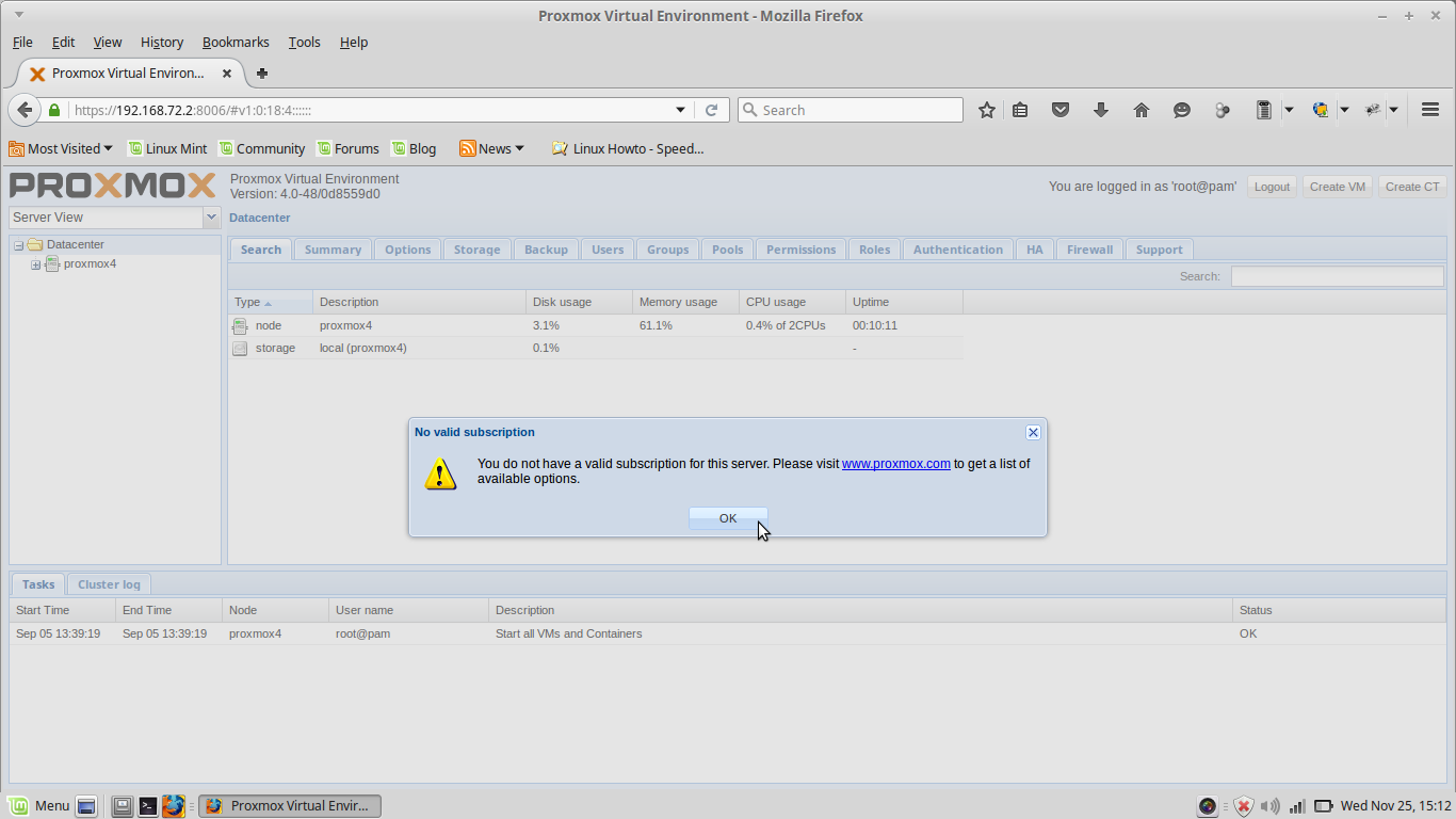 Proxmox openmediavault. Proxmox openmediavault