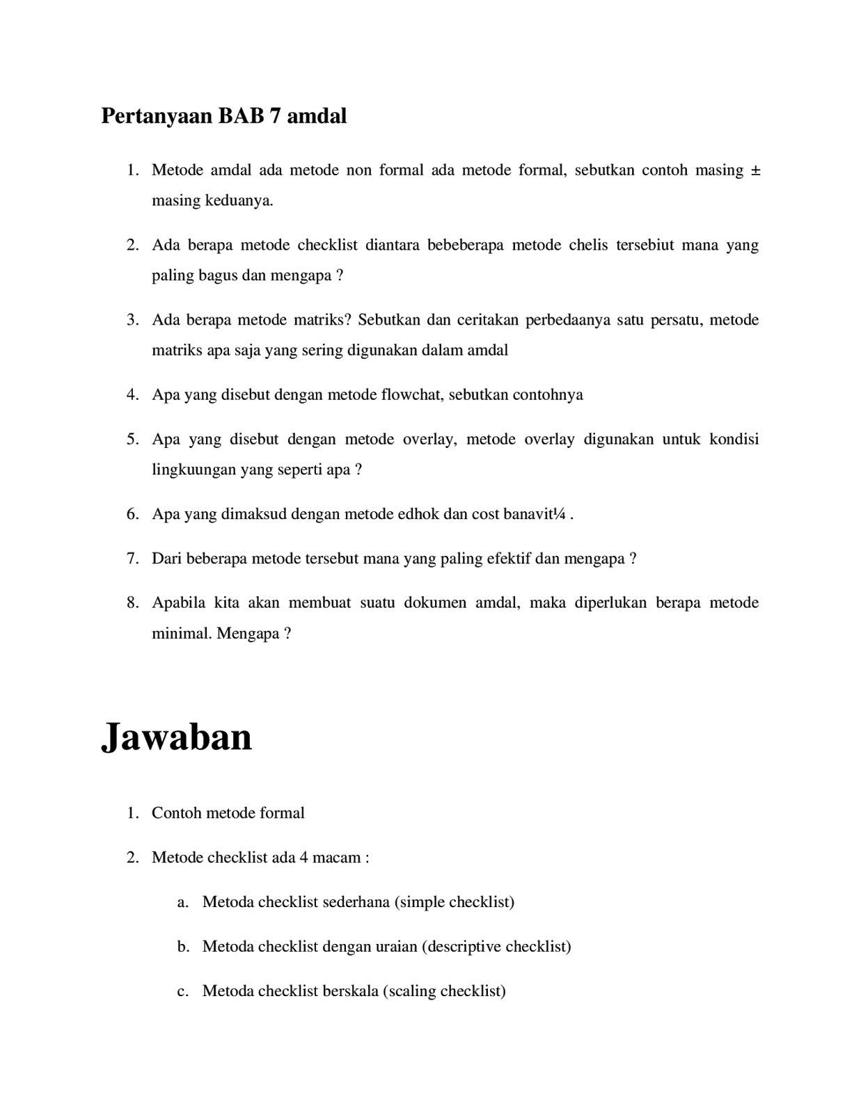 Contoh Amdal - Wood Scribd Indo