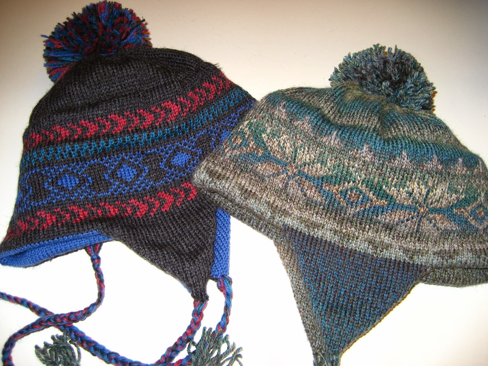 Diana natters on... about machine knitting Earflap Hats