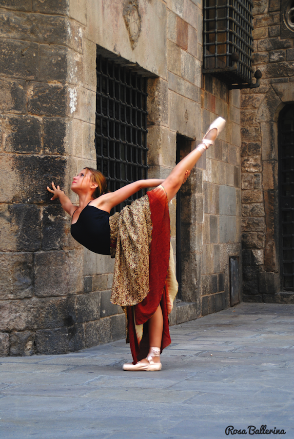 fotografía de ballet en exteriores