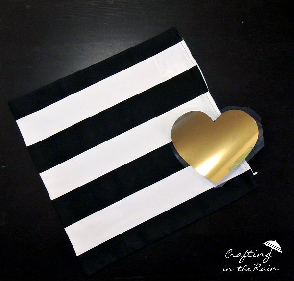 Gold Heart Pillow Crafting In The Rain