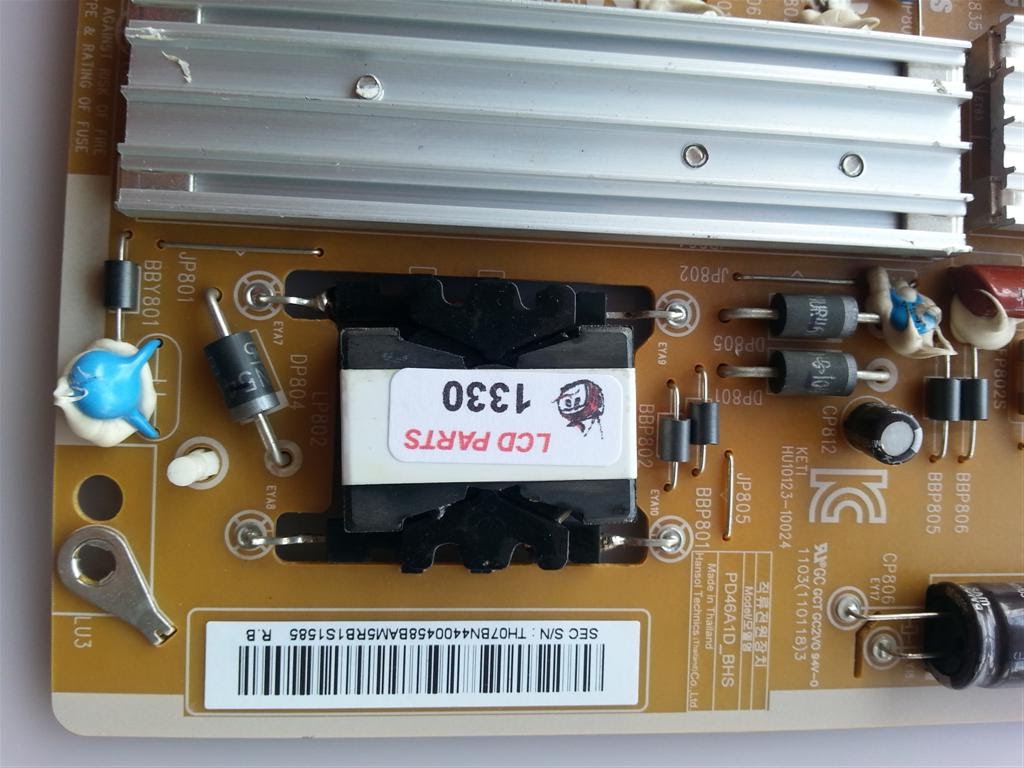 Плата питания для телевизора Samsung UE32D6510WS UE32D6530WS UE37D6100SW UE40D61