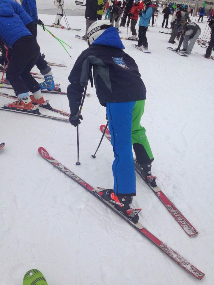 Arctica side zip pants on ski slope image