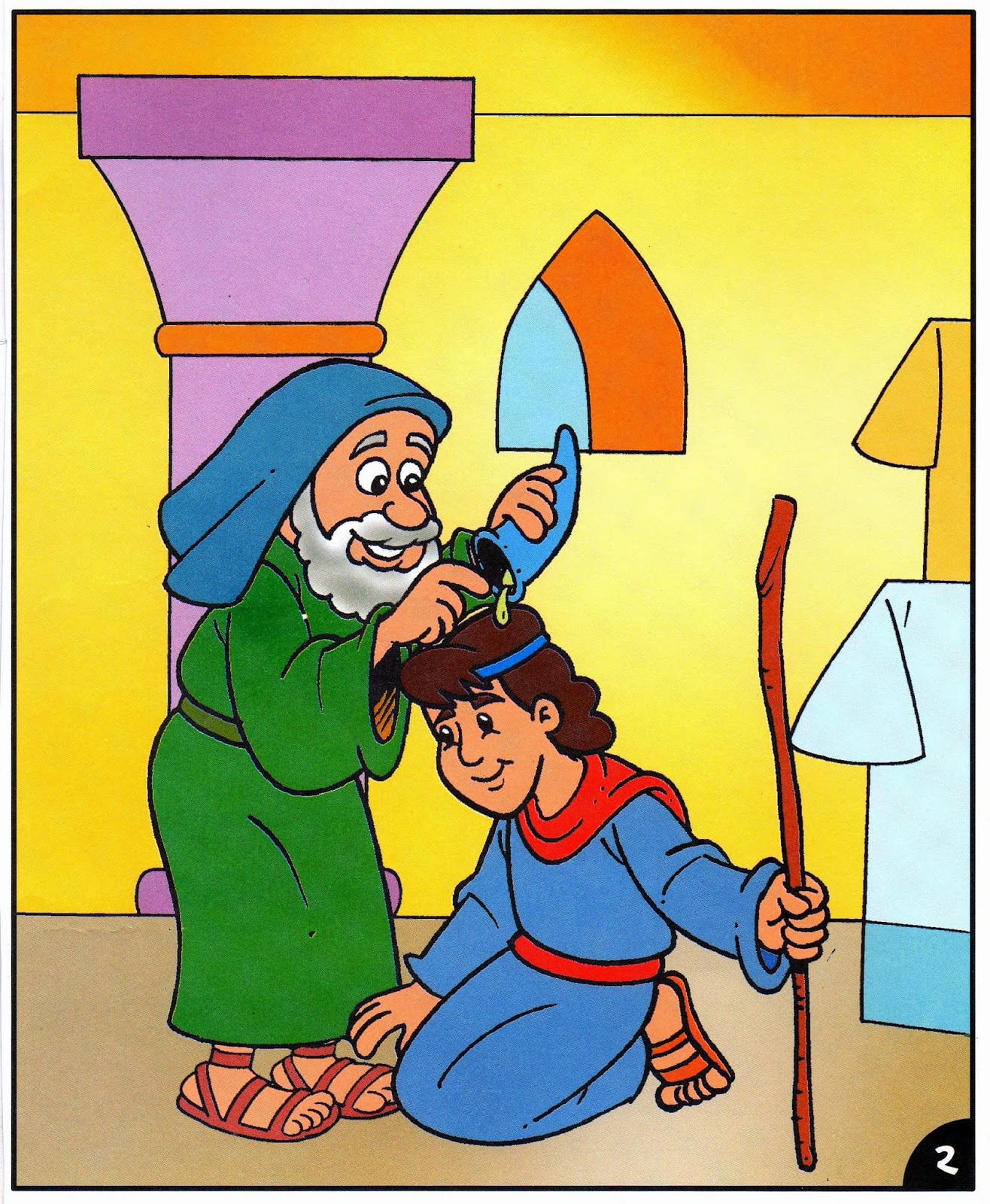 Escola Dominical Infantil Davi é ungido