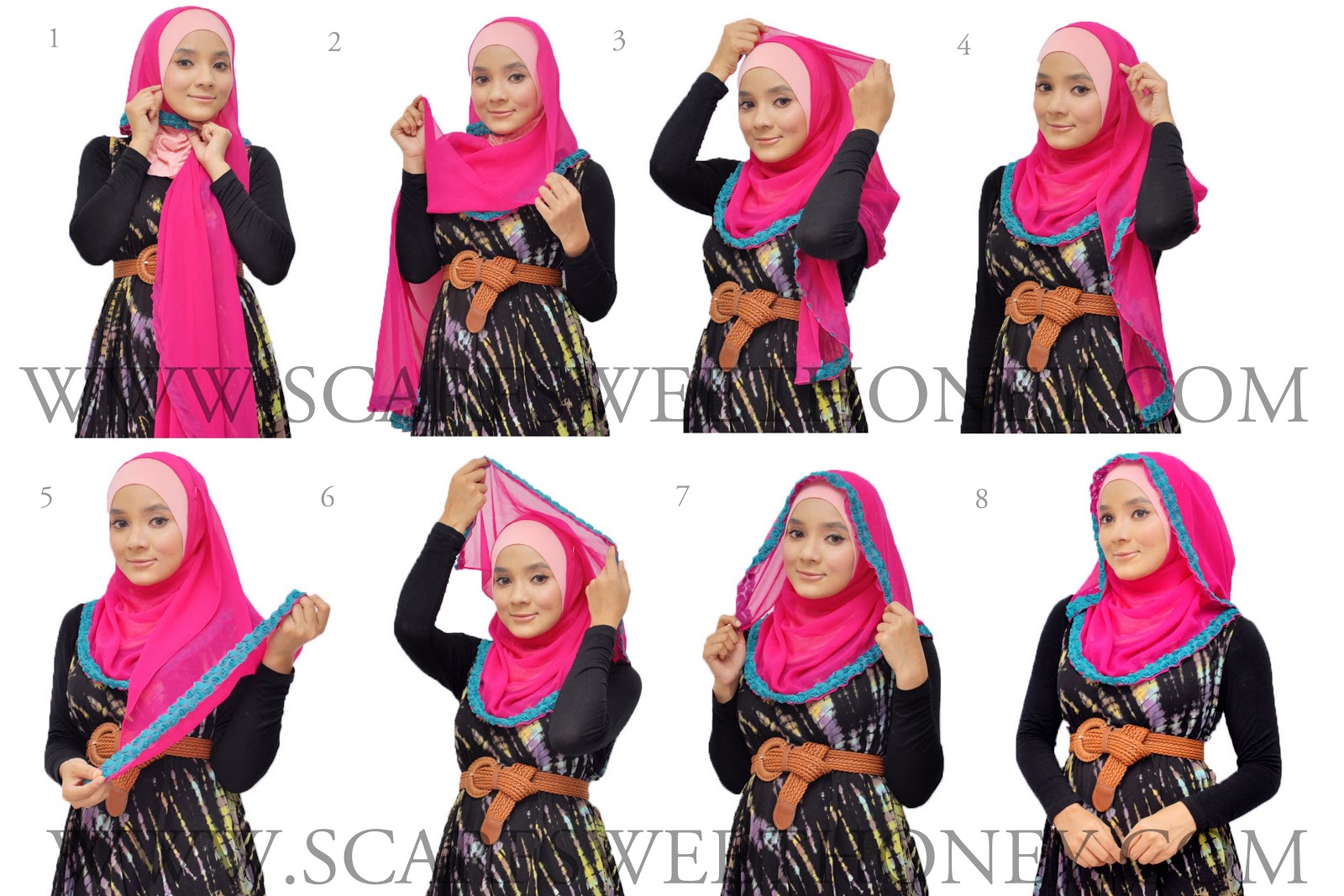 Gambar Tutorial Cara Memakai Jilbab Lengkap 90 Gaya Bagian Ke 2 Gambar Tutorial Cara Memakai Jilbab Lengkap 90 Gaya Bagian Ke 2