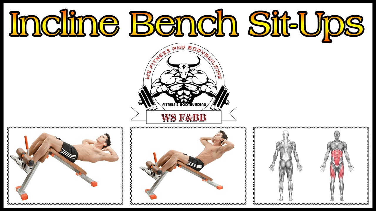 Incline Bench Sit Ups Six Pack Abs Workout Exercise 1 By Ws