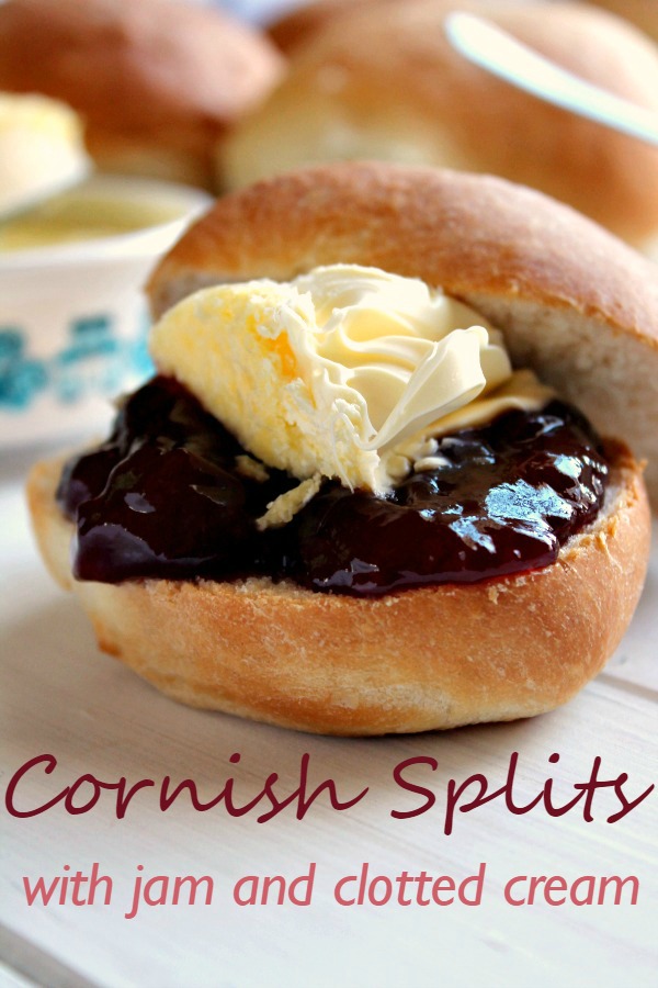 Jam and Clotted Cream Cornish Splits with Jam and Clotted Cream