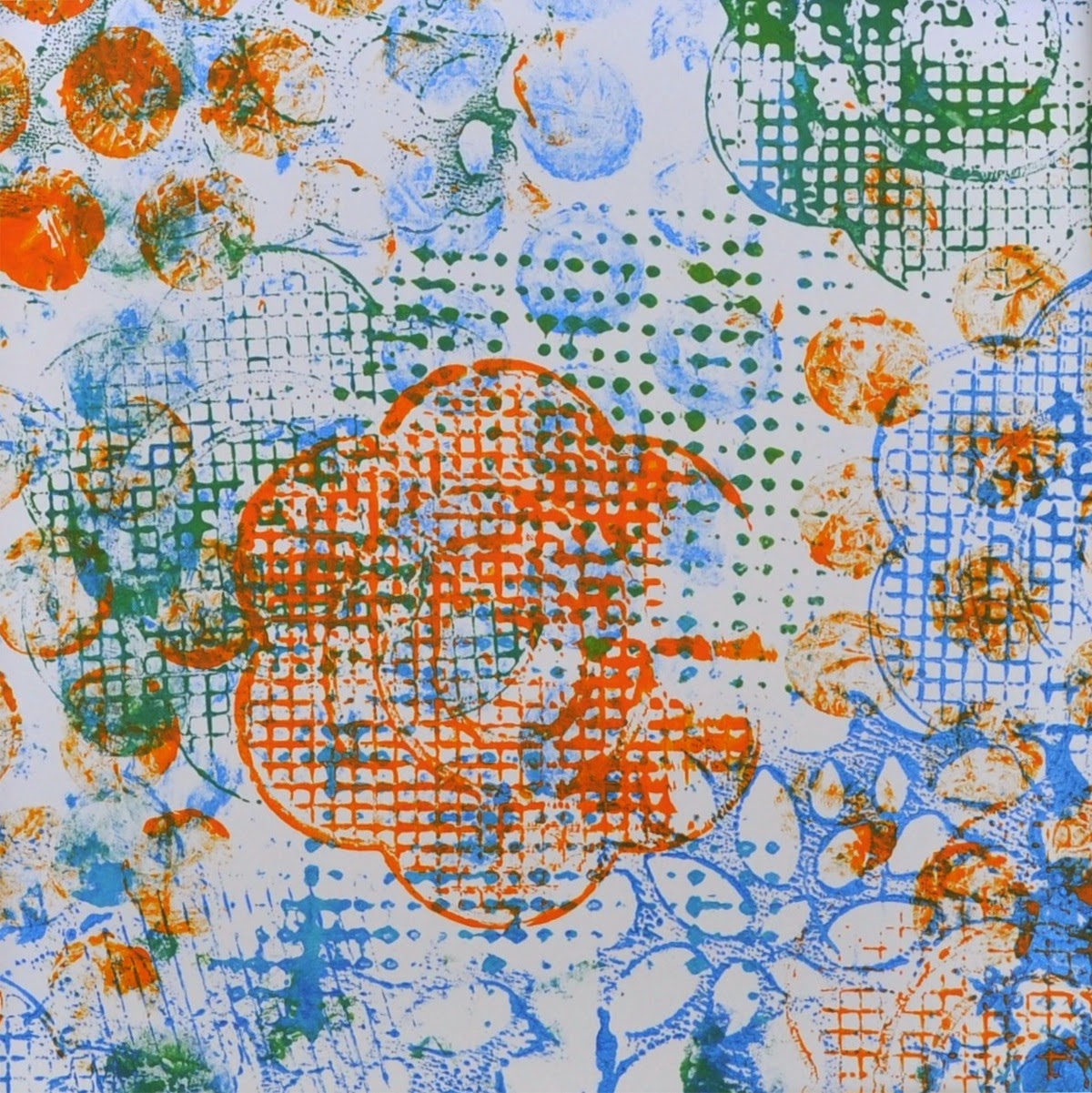 Art with Kids Printing Texture