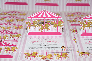 unicorn invitations, carousel birthday, unicorn party