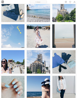 Clothes & Dreams: Instadiary: blue Instagram feed
