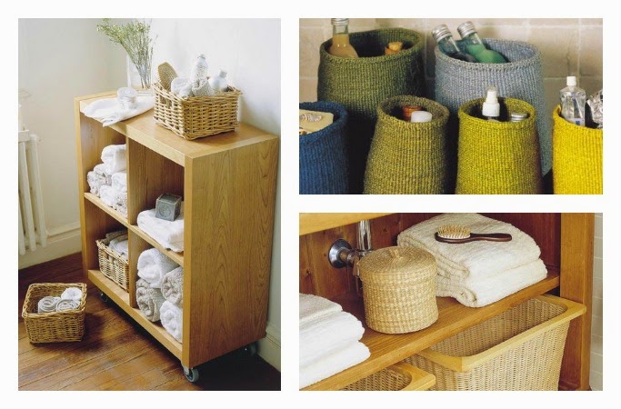 Ideas para organizar con cestas de mimbre | Decoración