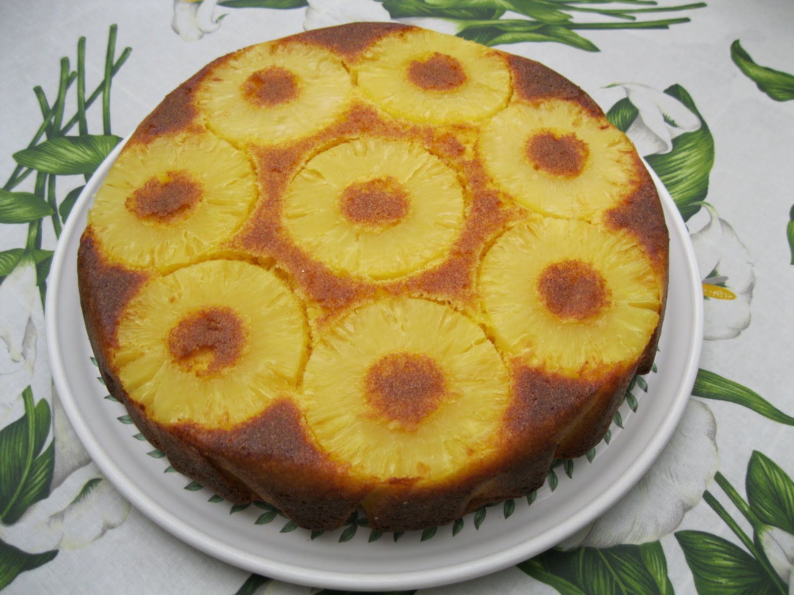 Пирог ананасами фото красивое