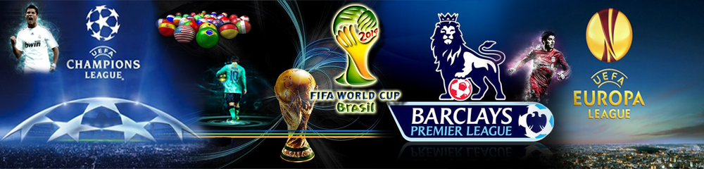 World Cup, League, Champions, Libertadores, Barclays, Premier, Europa, BBVA, Bundesliga, Serie A