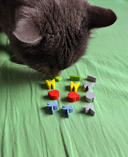 Lotus - owadzie meeple graczy Lotus, gra karciana