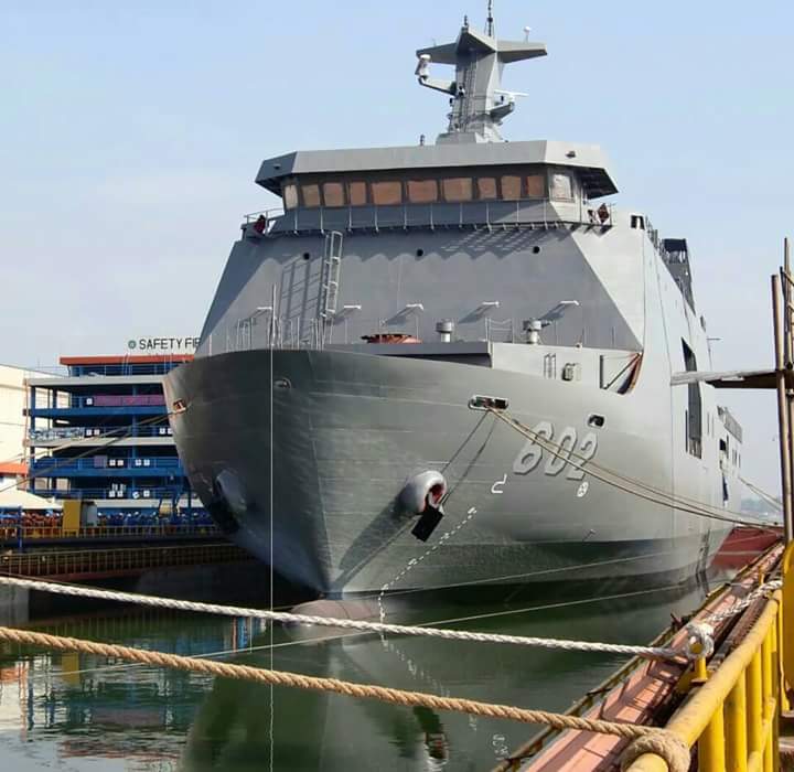 DEFENSE STUDIES Equipment Installed on Navy’s New Vessel