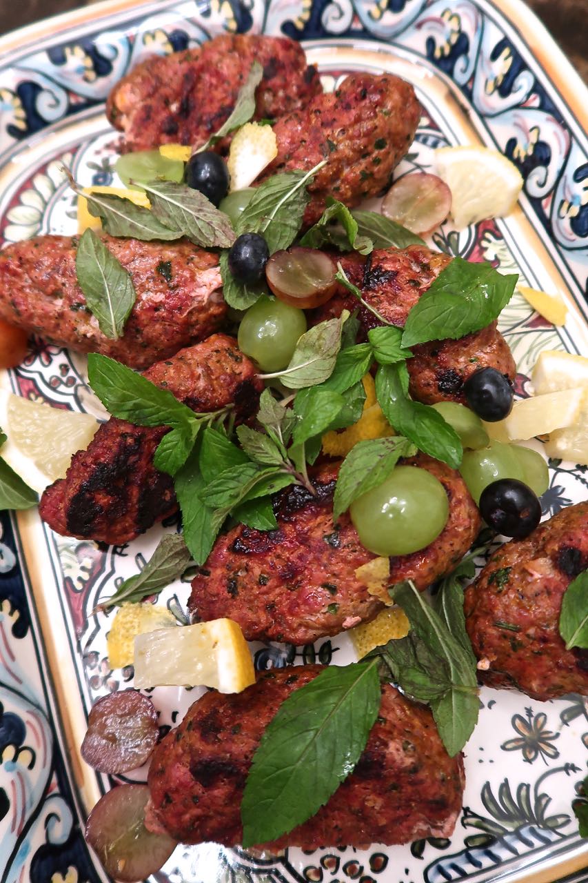 Scrumpdillyicious: Grilled Moroccan Beef Kefta Kebabs with Tzatziki