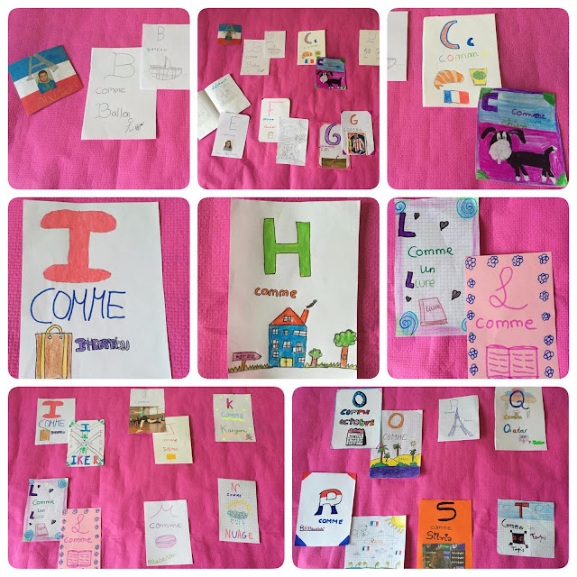 Les lettres de l'alphabet par les élèves de 1º ESO. Licence CC BY-SA.